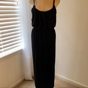 Full length black dress